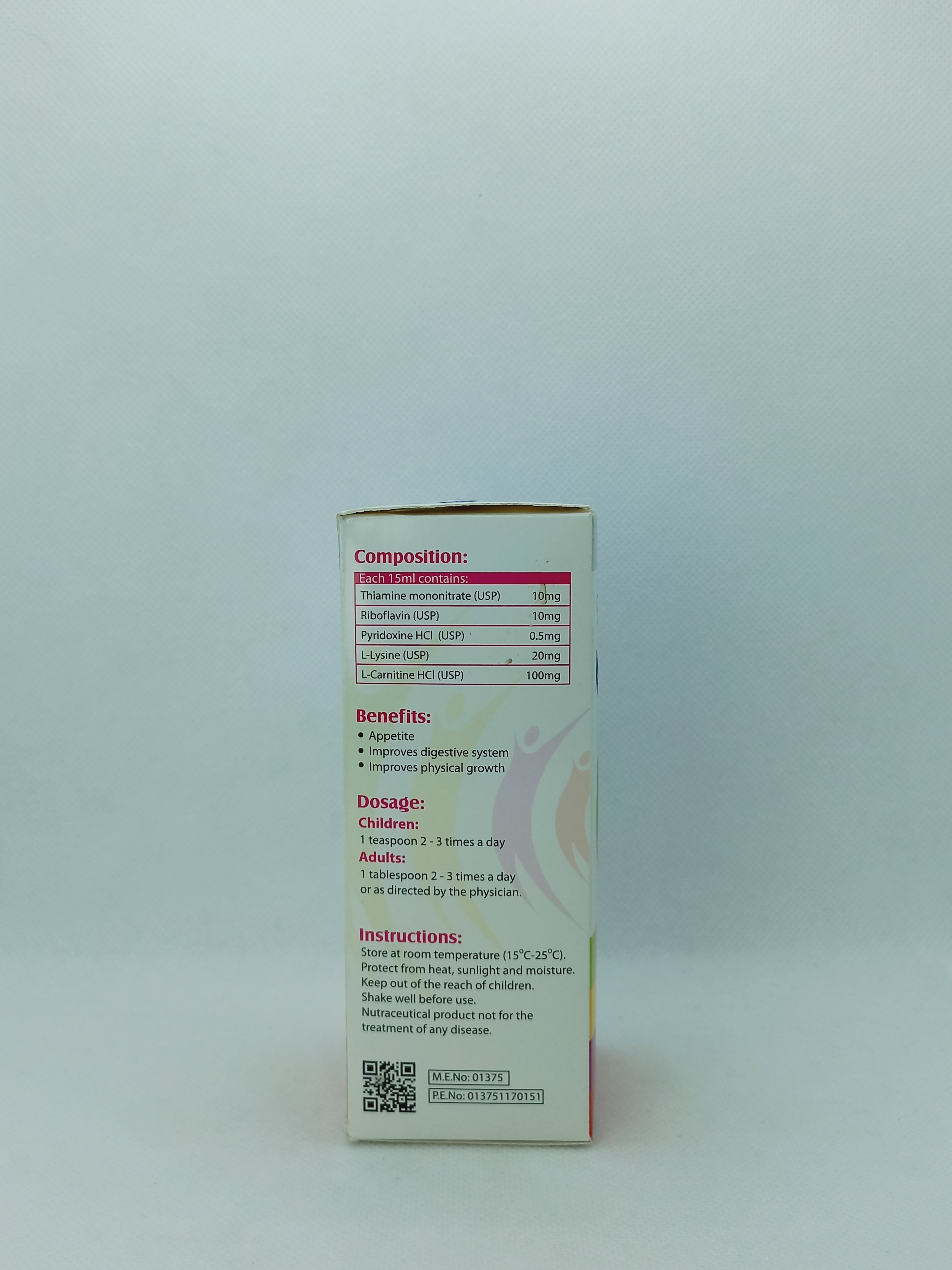 APPETIZER & MULTIVITAMINE SYRUP 120ML