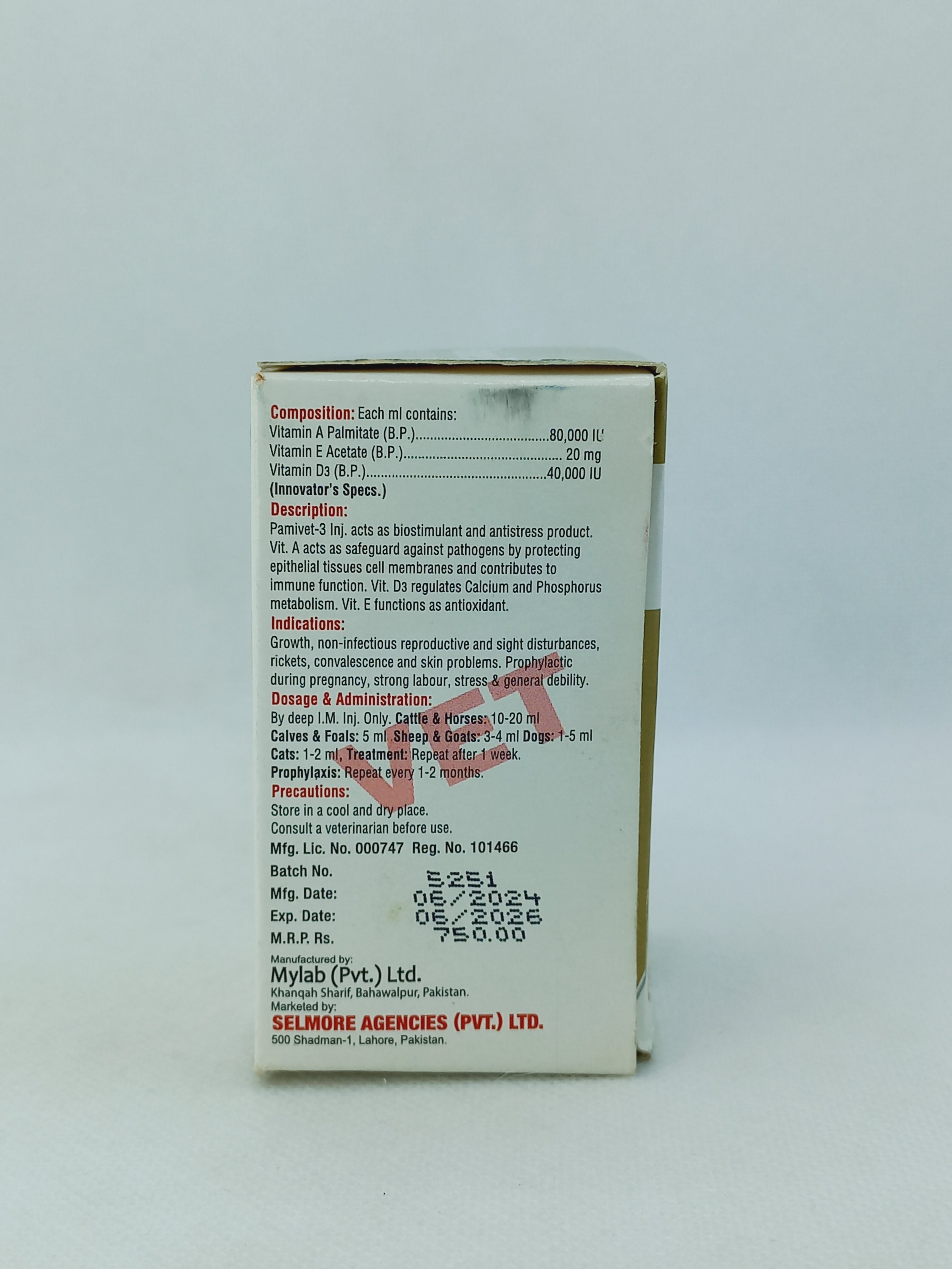 PEMIVET-3 INJ 50ML VIAL