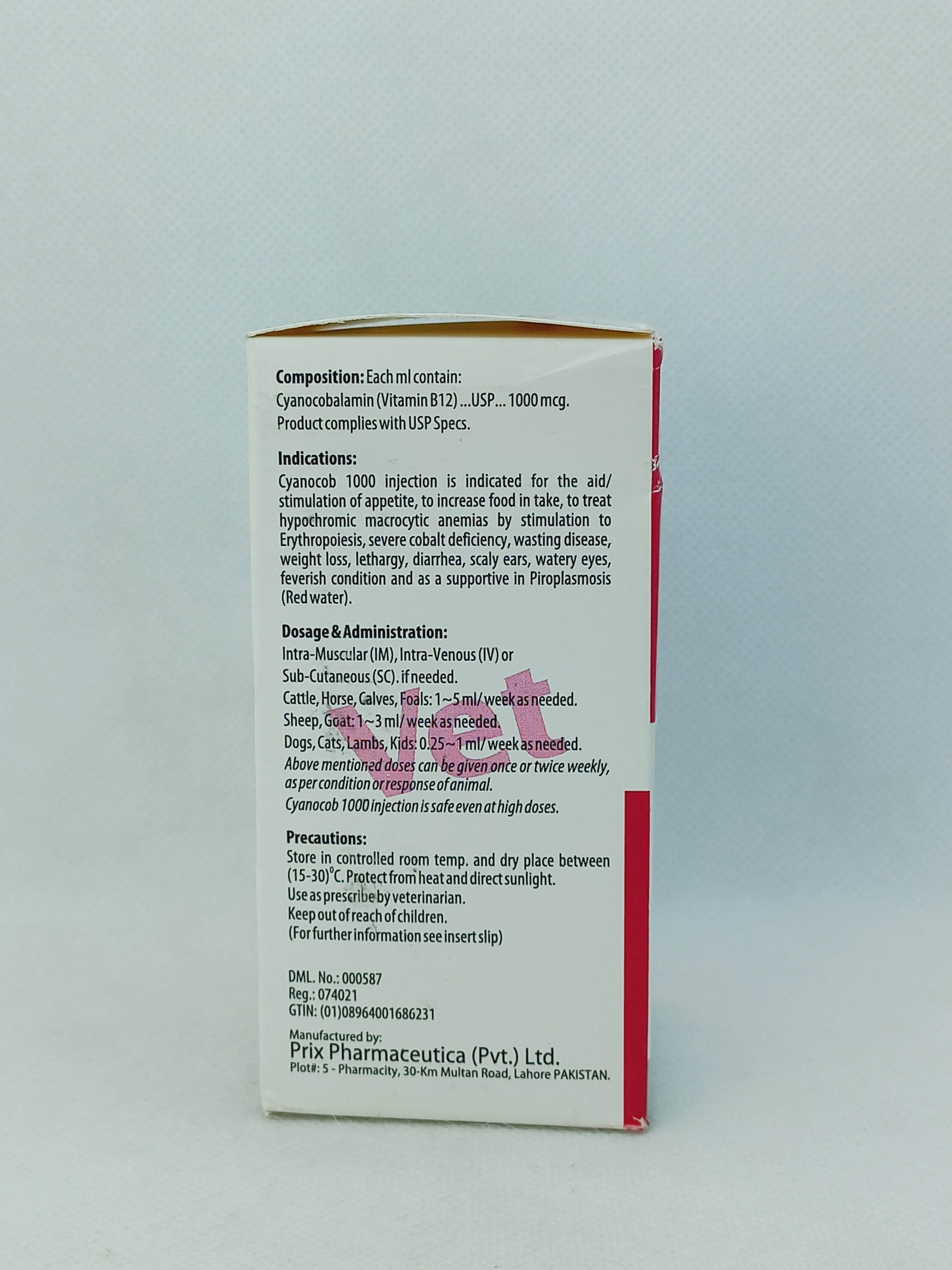 CYANOCOB 1000 INJ 100ML VIAL