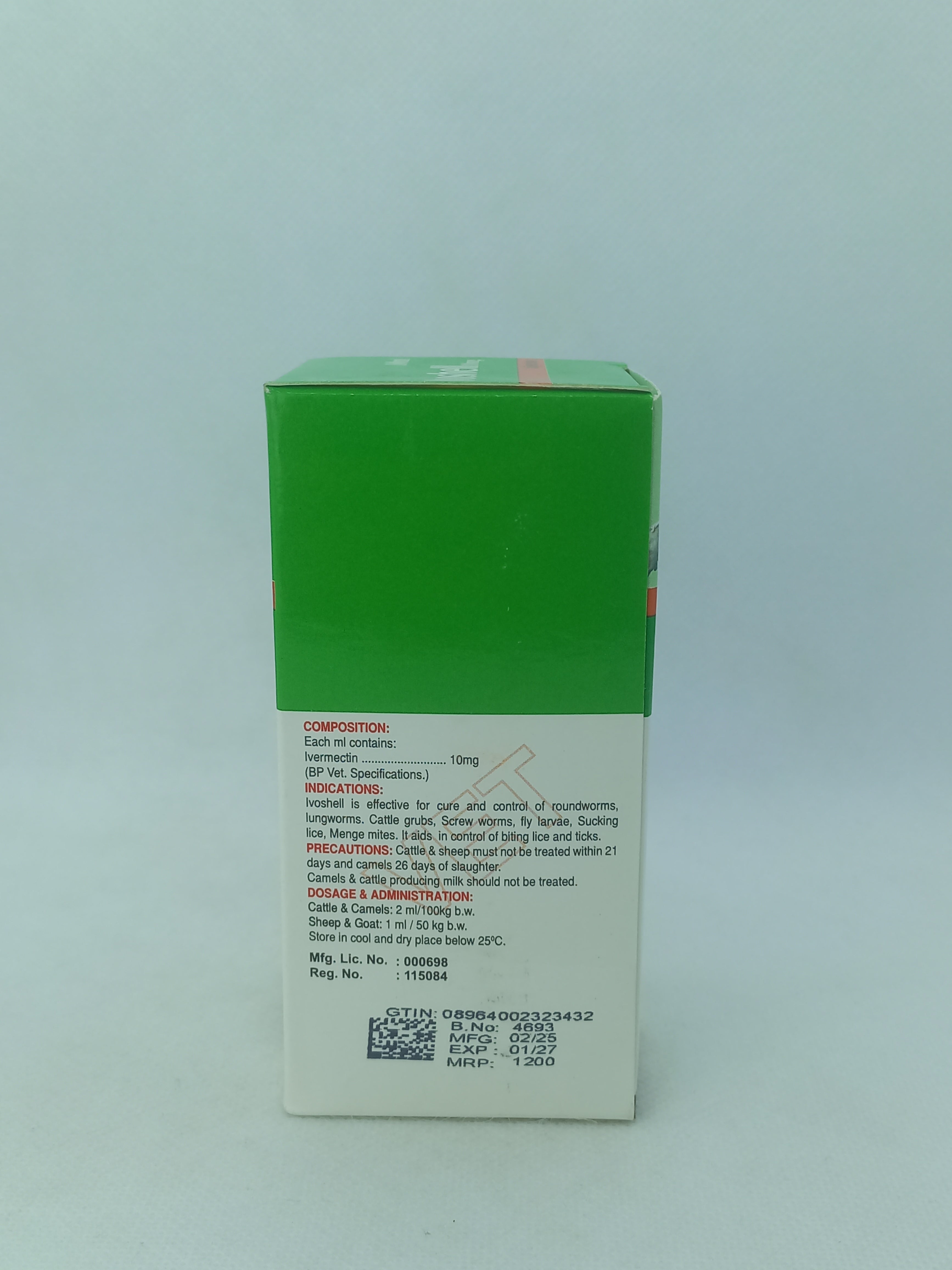 IVOSHELL INJ 100ML