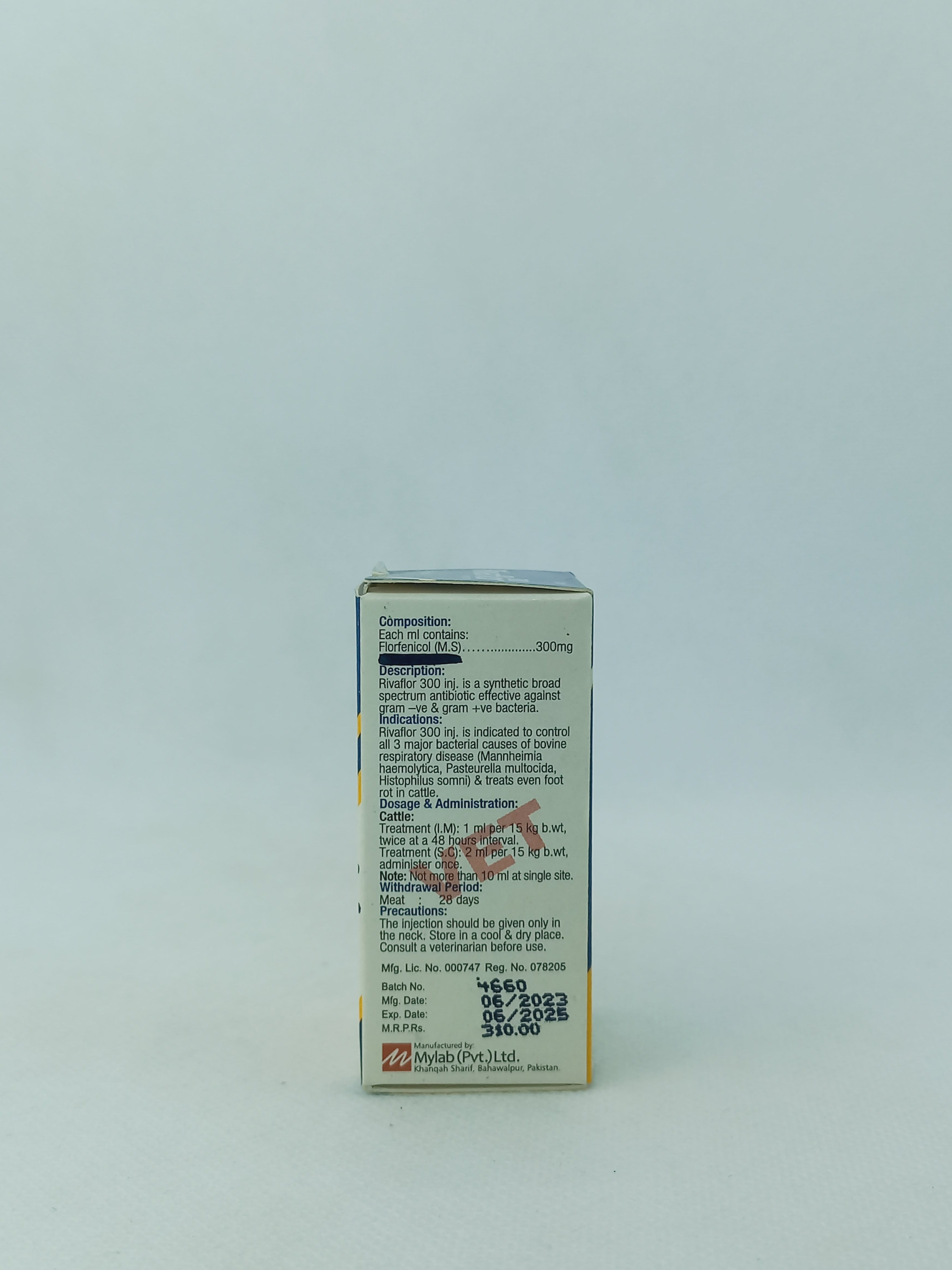 RIVAFLOR 300 INJ 10ML
