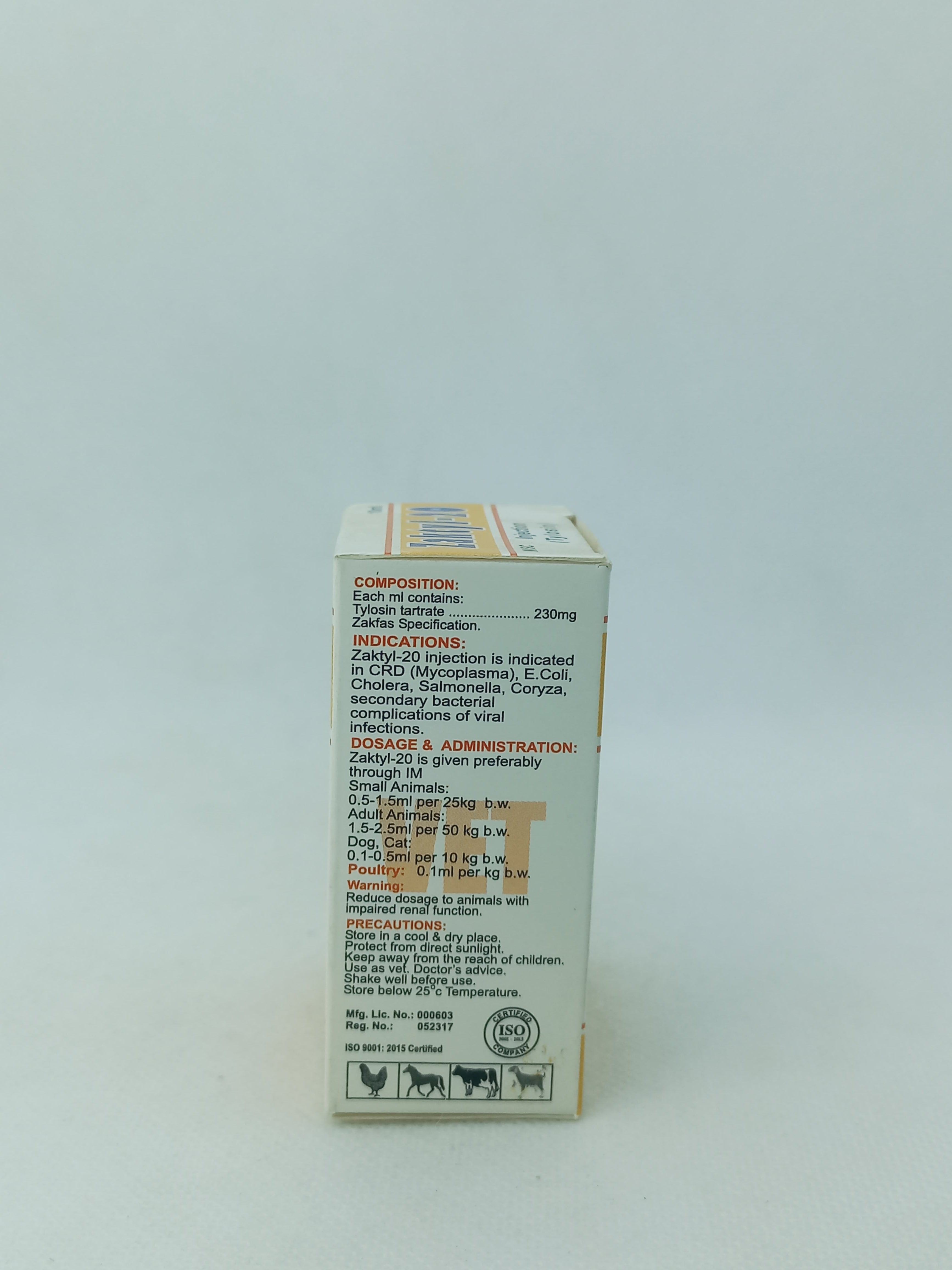 ZAKTYL-20 INJ 10ML