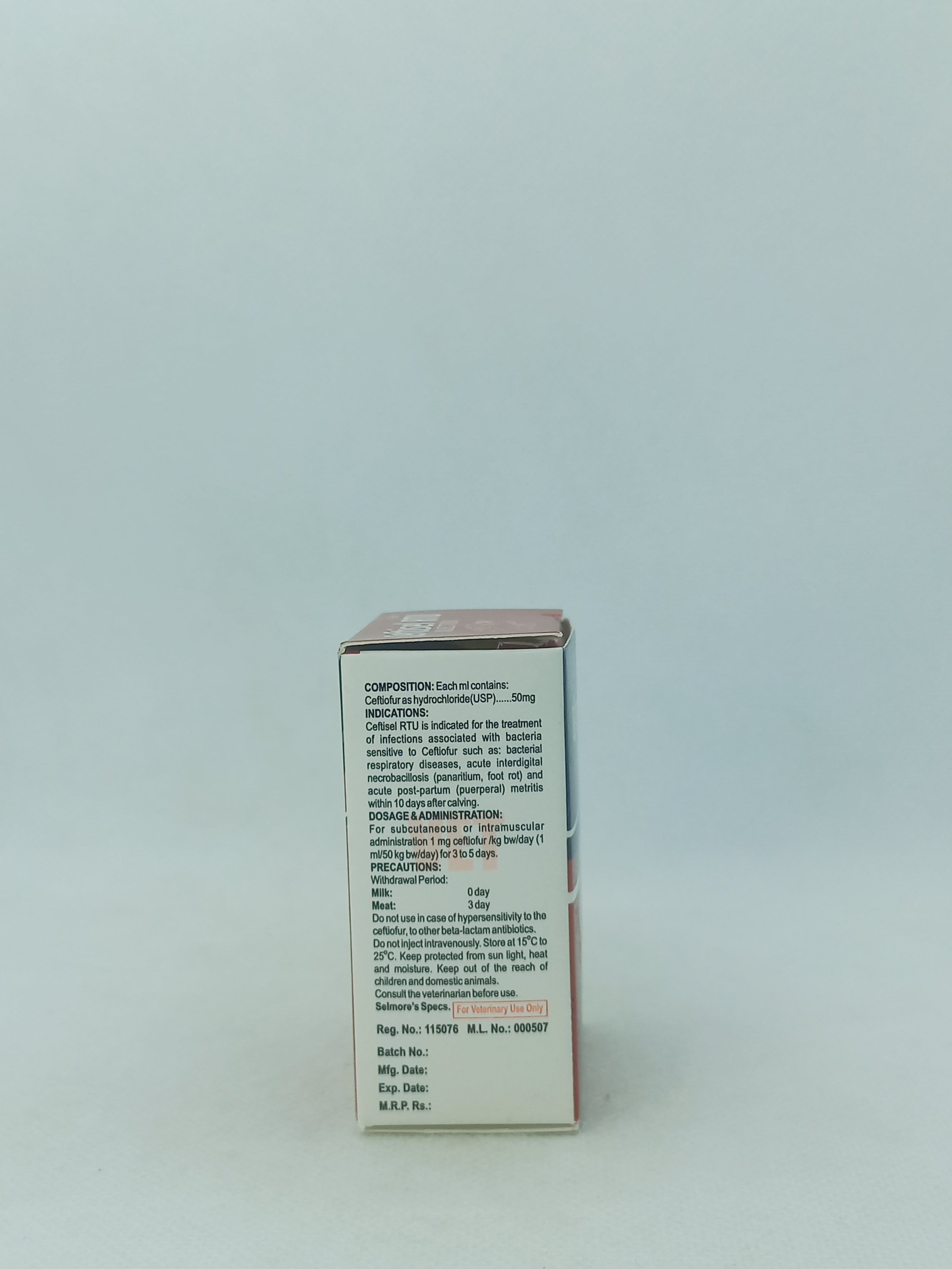 CEFTISEL INJ 10ML