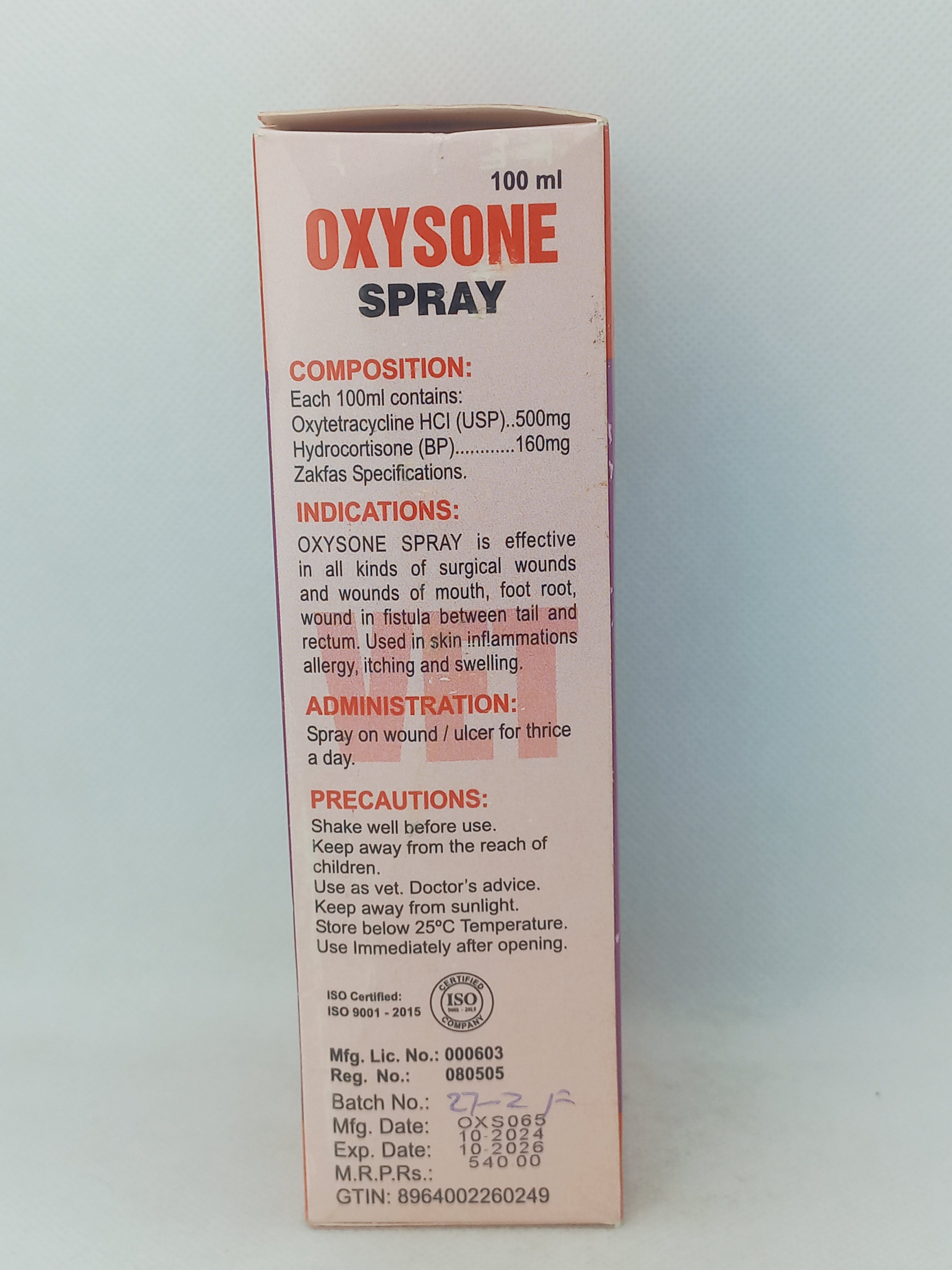 OXYSONE SPRAY 100ML