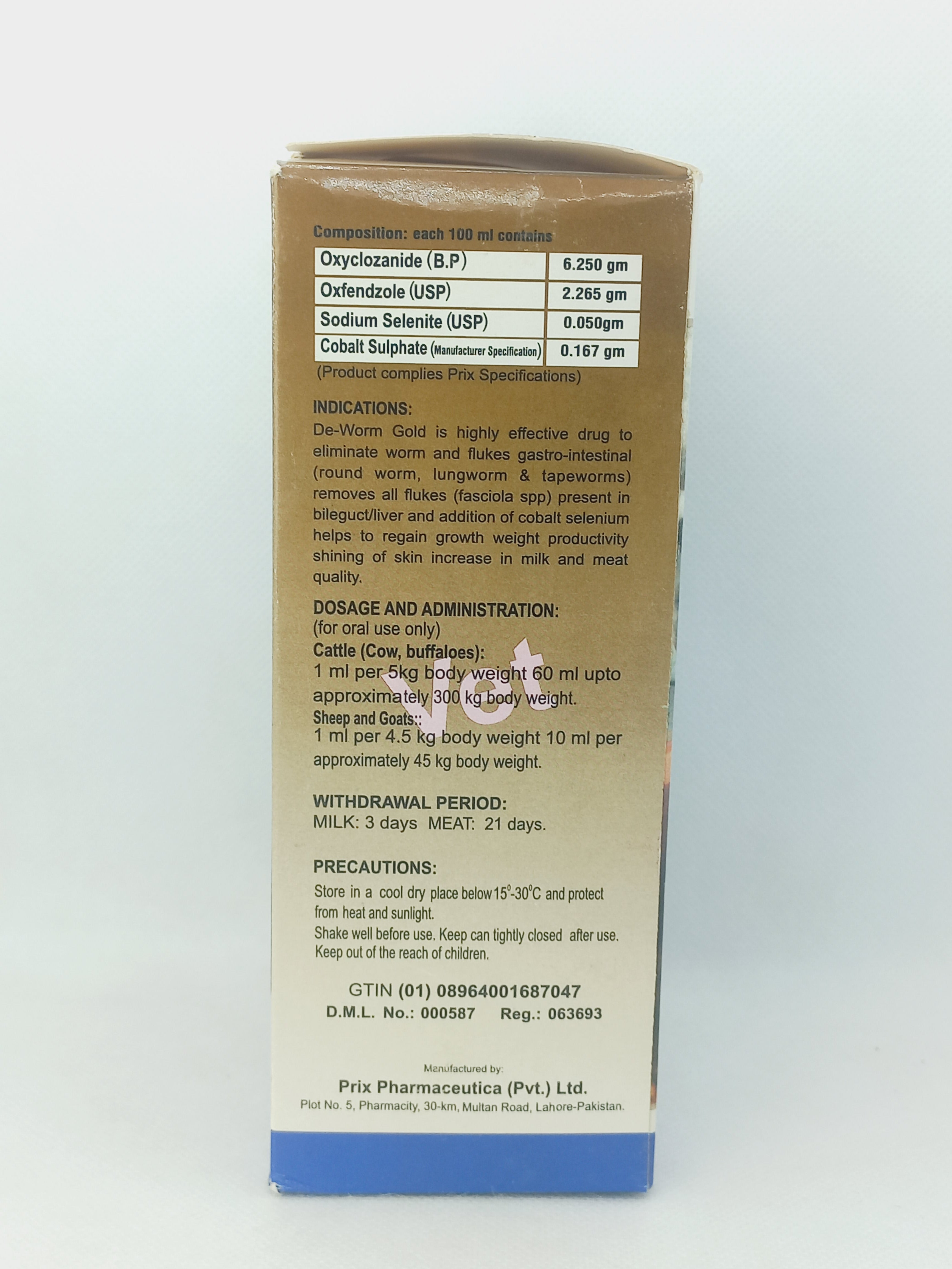 DE-WORM GOLD 500ML