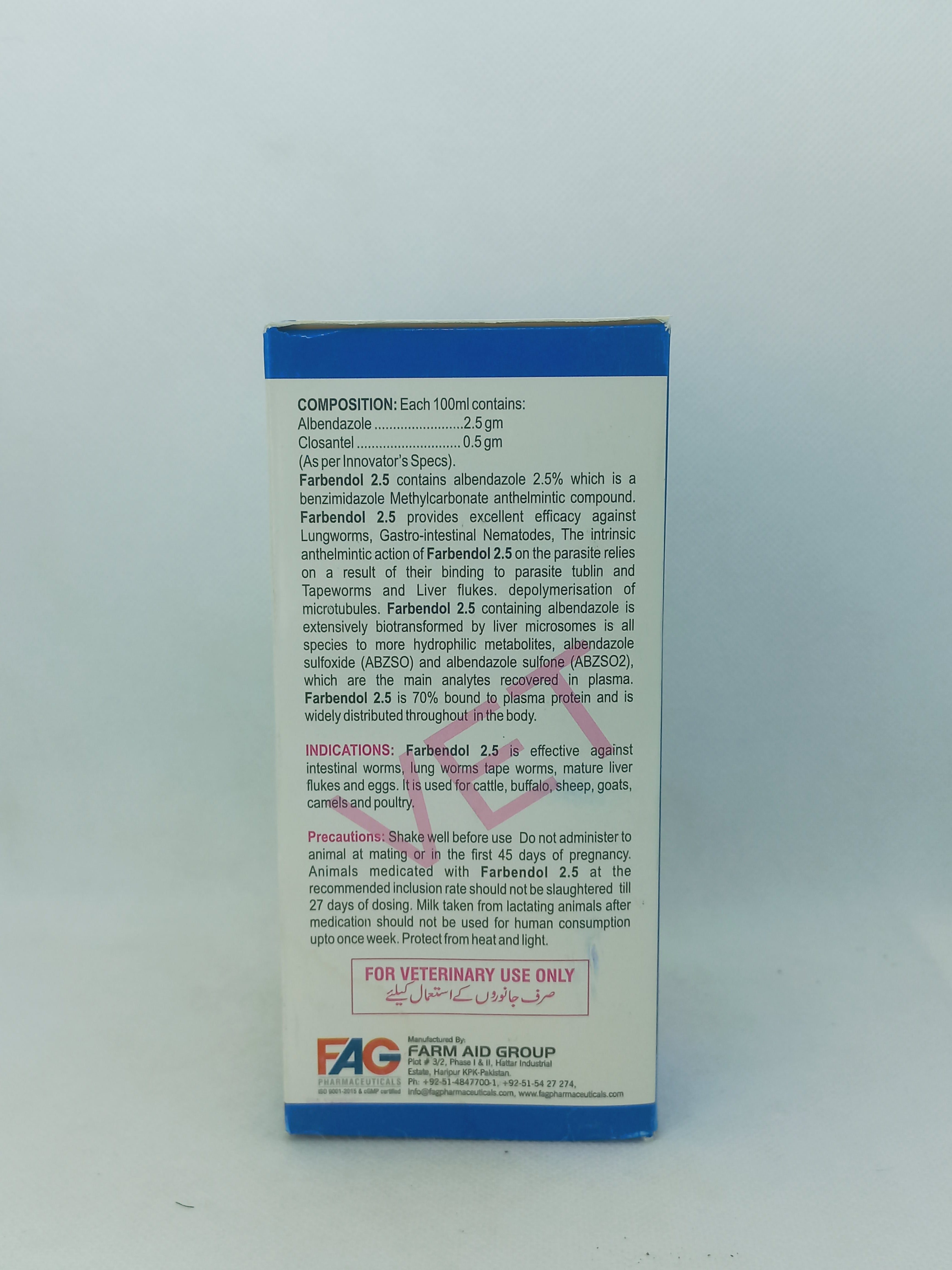 FARBENDOL 2.5 500ML LIQUID