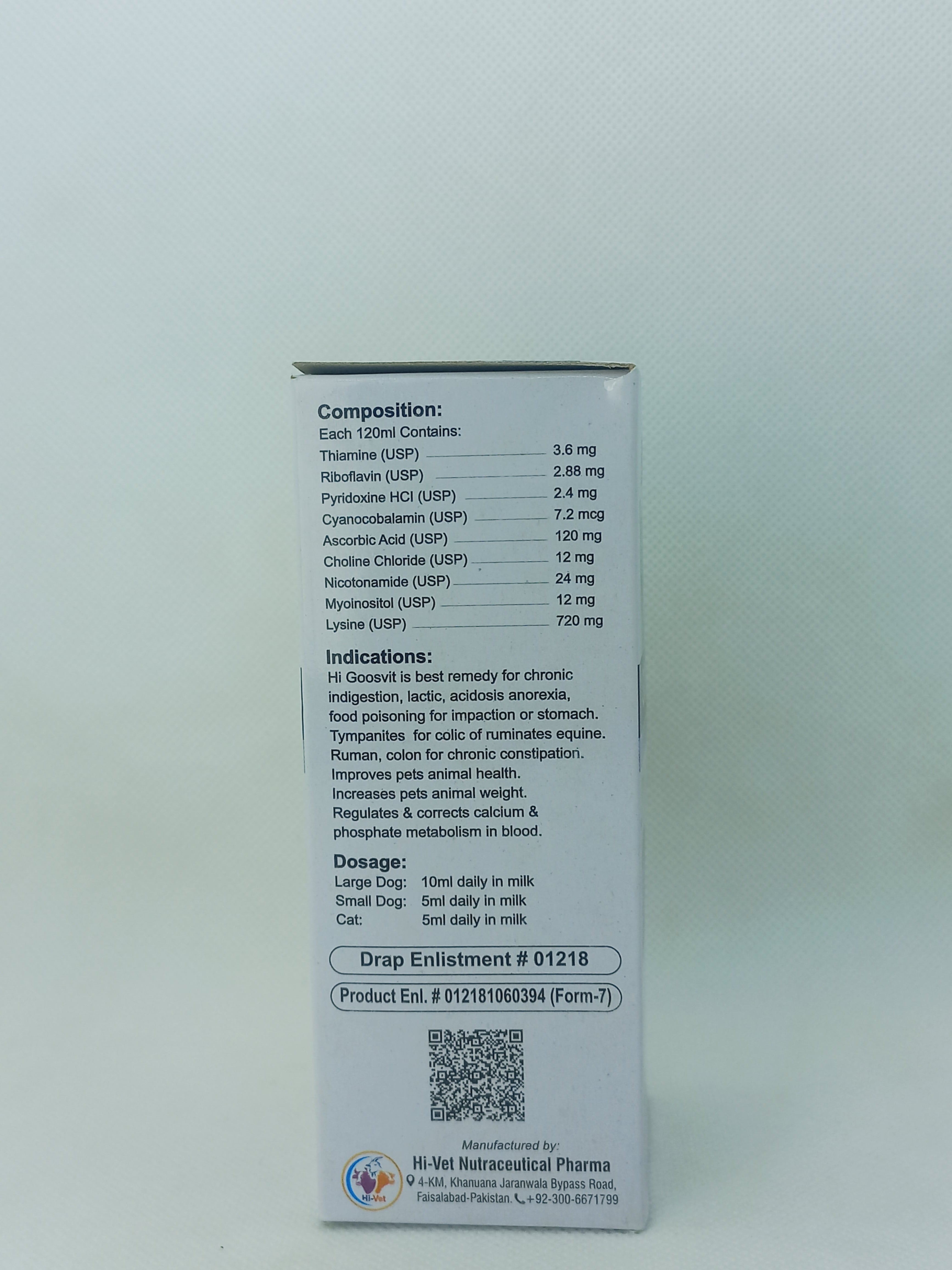GOOSVIT LIQUID FOR DOGS 120ML