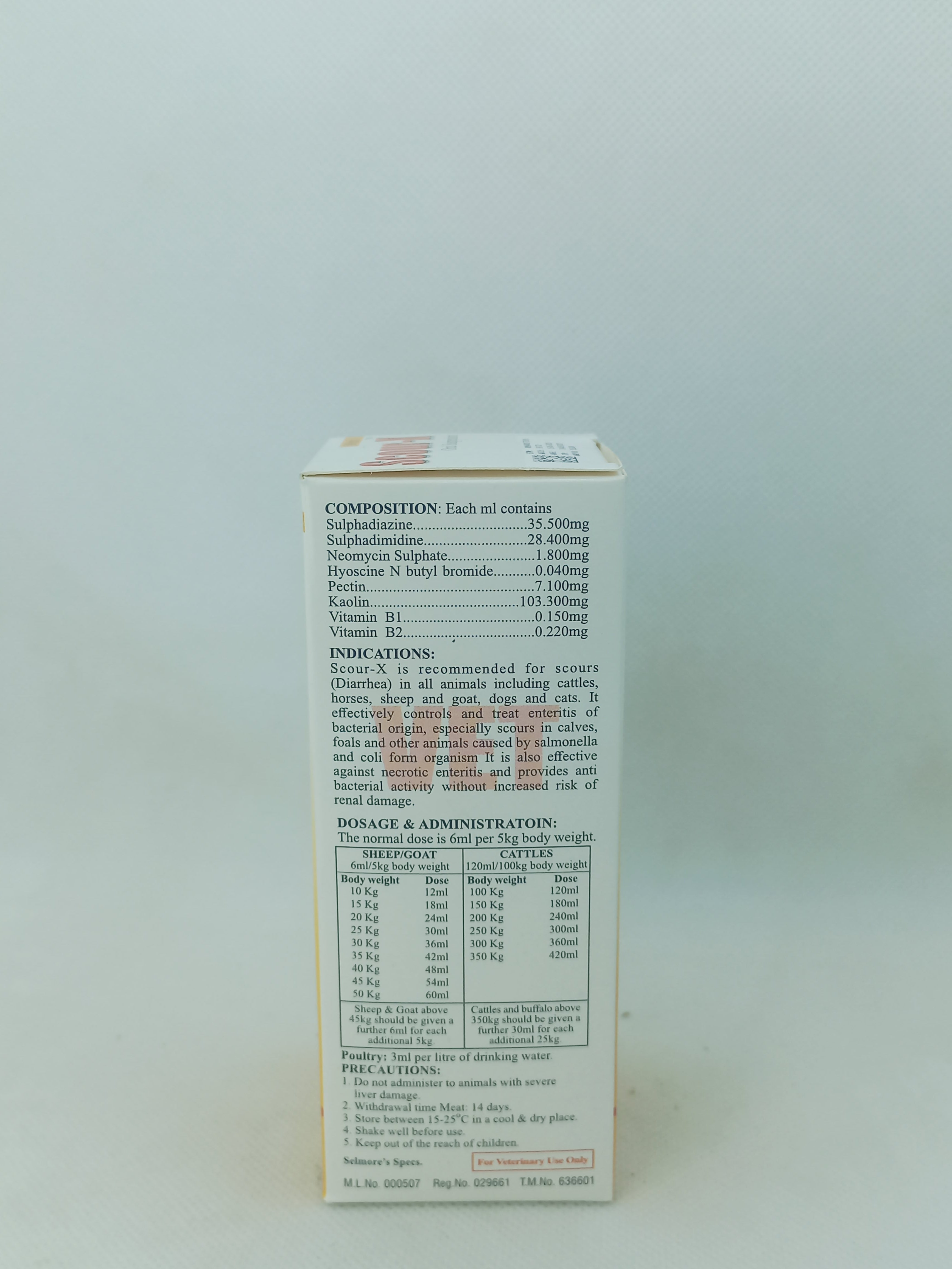 SCOUR-X ORAL SISPENSION 100M,L
